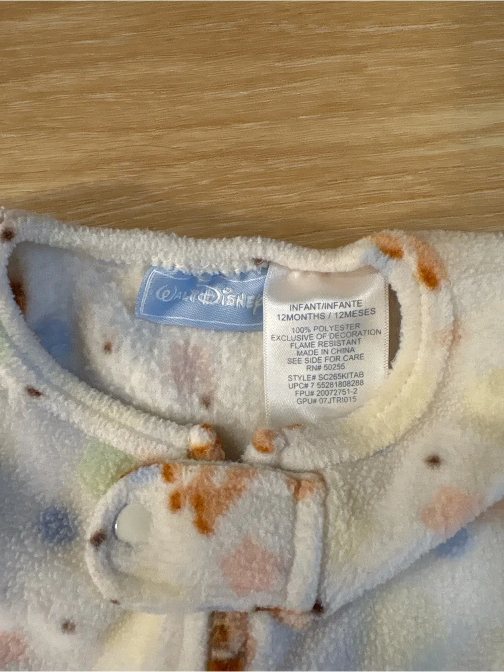 Disney Bambi Baby Fleece Footed Pajama Sleeper 12 Months